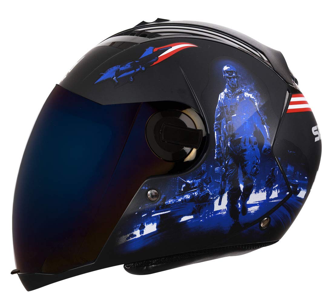 Buy Steelbird SBA2 7Wings Seal Full Face Graphic Helmet (Medium 580 MM
