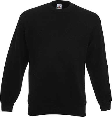 Personalised Custom Your Text Design Logo Fruit Of The Loom Classic 80 20 Set In Sweatshirt Ss200 Amazon Co Uk Clothing