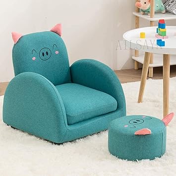 kids chair and footstool