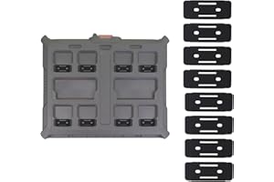 StealthMounts Packout Feet - 8 Pack Mounting Feet for Milwaukee Packout System | Milwaukee Packout Mounting Feet | Milwaukee Packout Mounts | Packout Adapter | Milwaukee Packout Feet | Made in UK