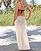 Bestyou Women's Swimsuit Covers Lace Bikini Cover up for Beach Fishnet Crochet Skirt (Beige)