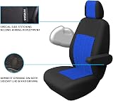 TOYOUN Van Seat Covers Universal Fit 2+1 Blue Polyester Foam Front Seat view 3