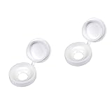 100 x Snap-On White Plastic Screw Caps/Cups