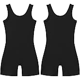 KSK KAISHEK Bling Bling Gymnastics Leotards for Girls with Shorts, Tumbling Unitards Dance Ballet Biketards 4-11 Years