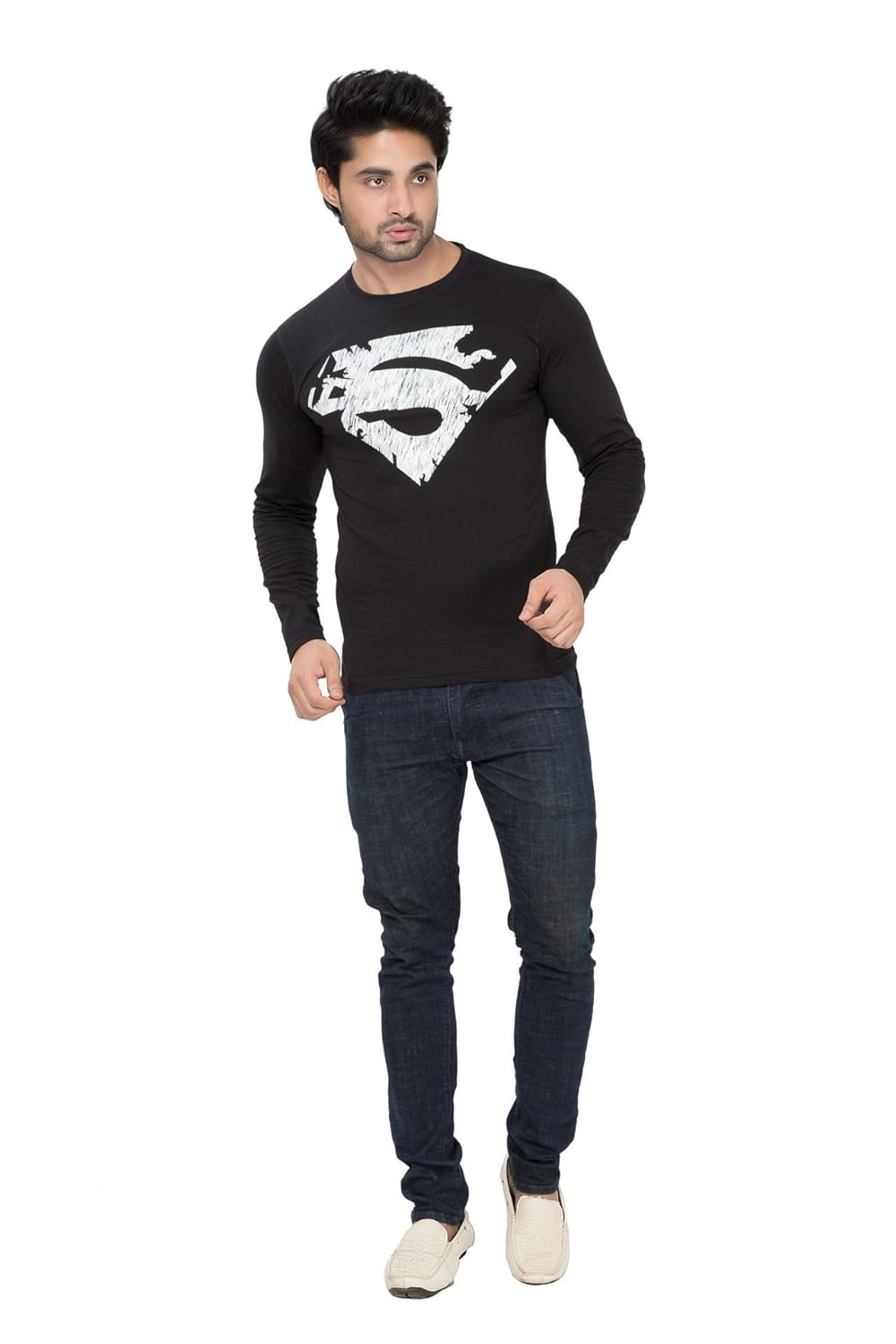 alan jones clothing men's cotton full sleeves t-shirt