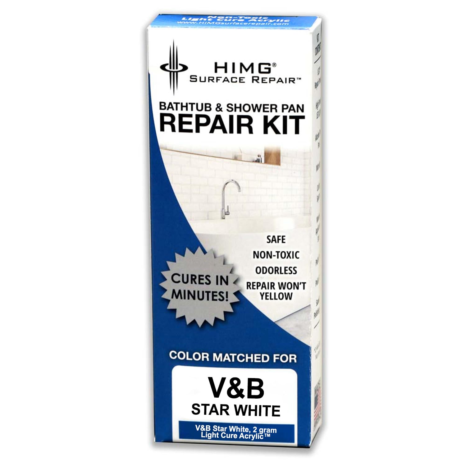 HIMG Bath and Shower Tray Kit Compatible with V&B (Star White)