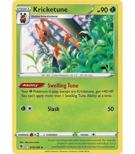 Amazon.com: Kricketune V TG12/TG30- Silver Tempest - Trainer Gallery - Pokemon Ultra Rare Card : Toys & Games Amazon.com: Kricketune V TG12/TG30- Silver Tempest - Trainer Gallery - Pokemon Ultra Rare Card : Toys & Games