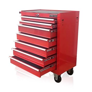 Us Pro Red Tools Affordable Steel Chest Tool Box Roller Cabinet 7