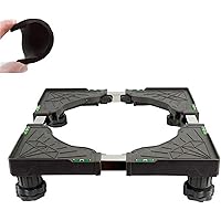 YULEMY Universal Mobile Base Dorm Fridge Stand with 4 Strong Feet Multi-Functional Adjustable Base for Adjustable Dryer…