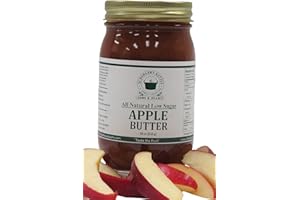 SCHERGER'S KETTLE - SHIPSHEWANA, IN Apple Butter, All Natural/Low Sugar, 18 oz