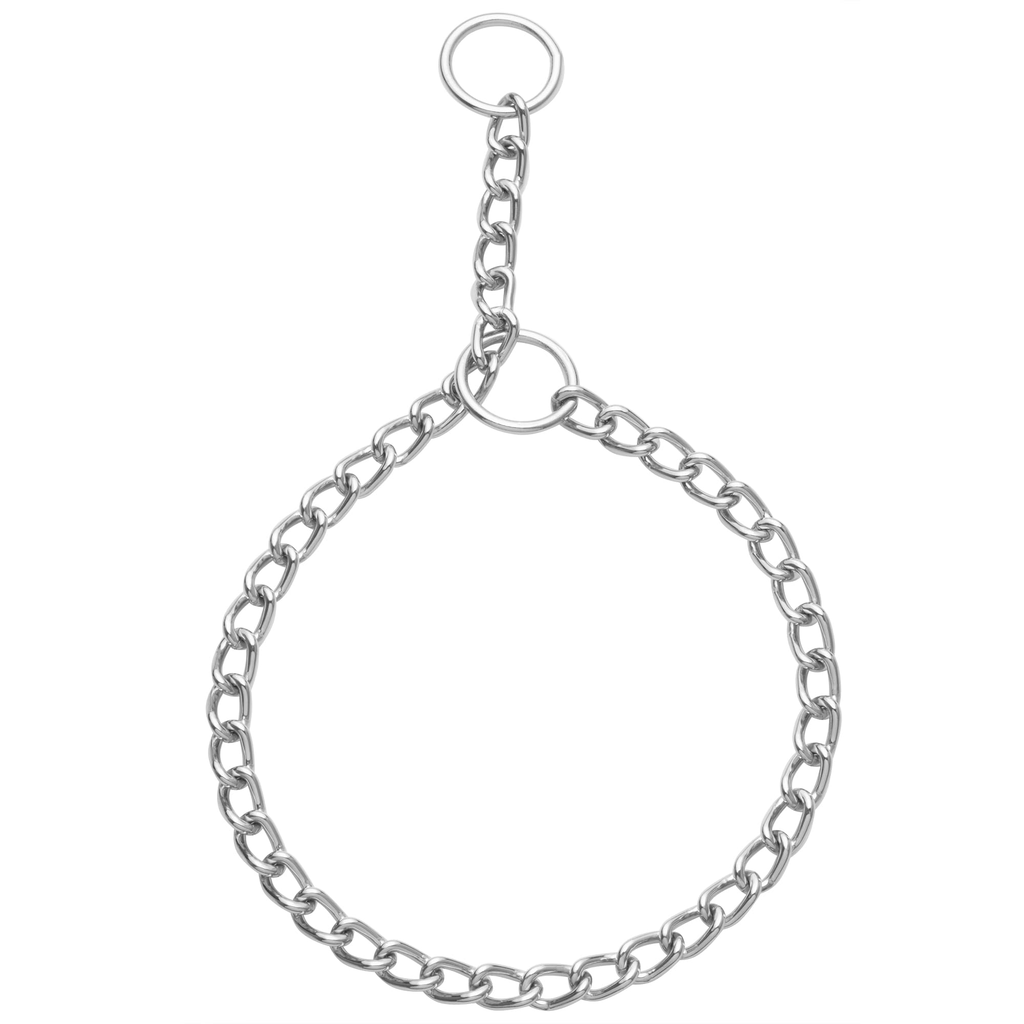 Bunty Dog Choker Collar | Metal Chain Dog Collar & Anti Pull Dog Collar | Slip Collar for Dogs No Pull Training | Heavy Duty Dog Chain Collars for All Breeds (M)