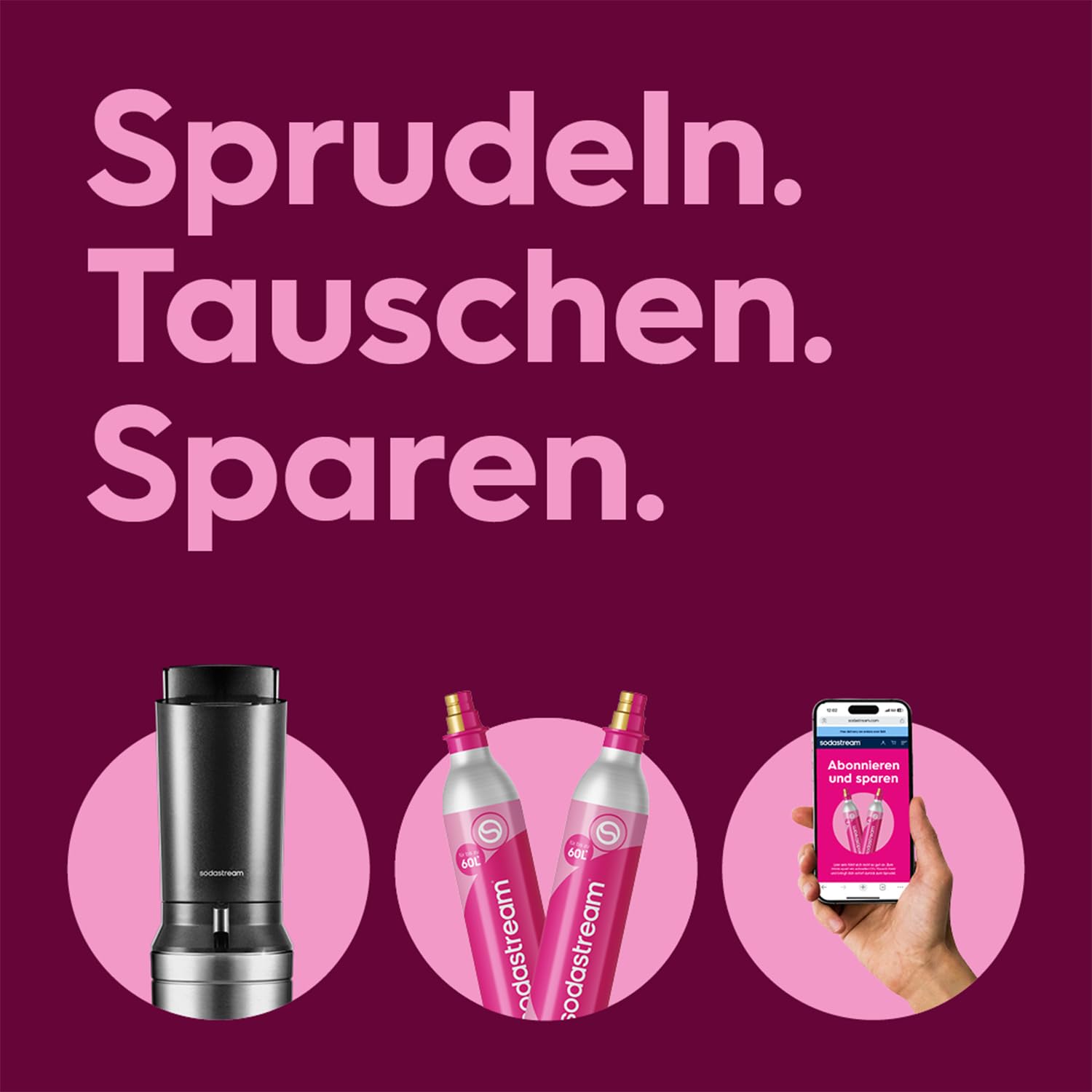 SodaStream Crystal 3.0 Wassersprudler mit 2x Quick-Connect CO2-Zylinder und 2x Glaskaraffen 8