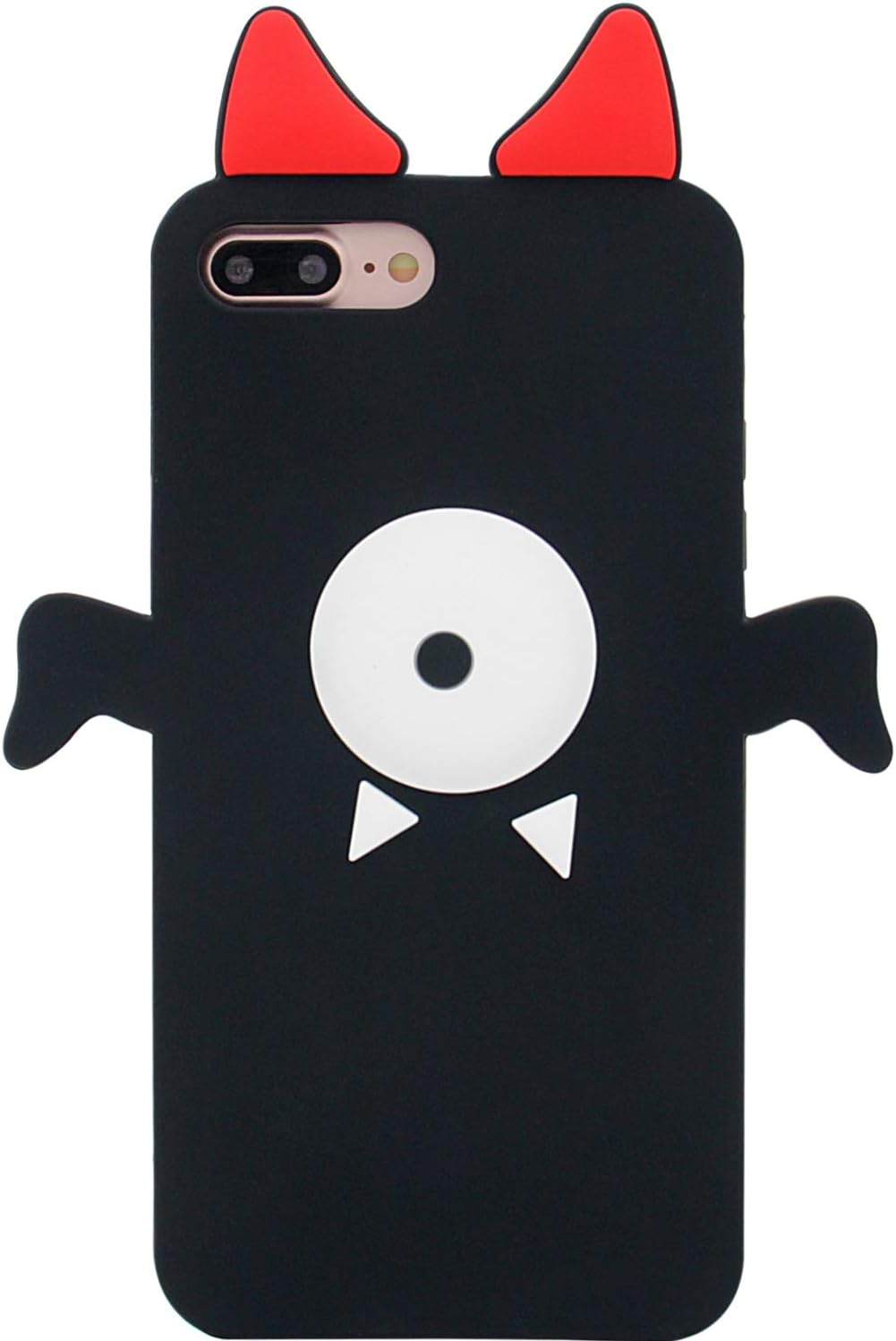 iPhone 7 Plus Case, iPhone 8 Plus Case, MC Fashion Cute 3D IMP Monster Fun Case, Shockproof Protective Silicone Phone Case for Apple iPhone 7 Plus (2016) and iPhone 8 Plus (2017)