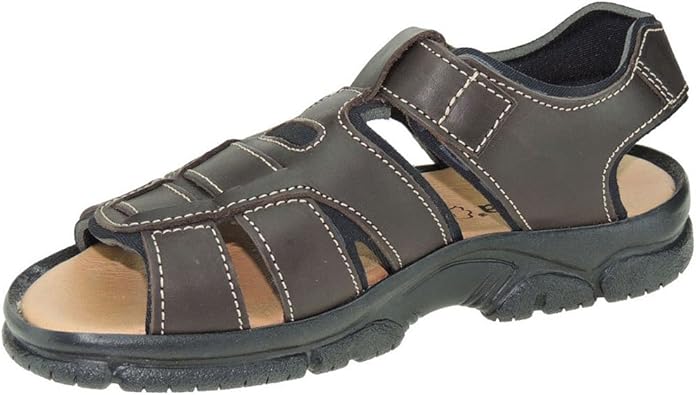 sandalias piel hombre