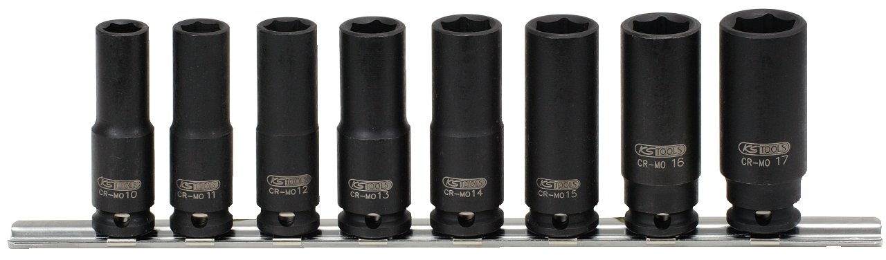 KS Tools 3/8-inch 10-17mm Impact Socket Set (8 Pieces)