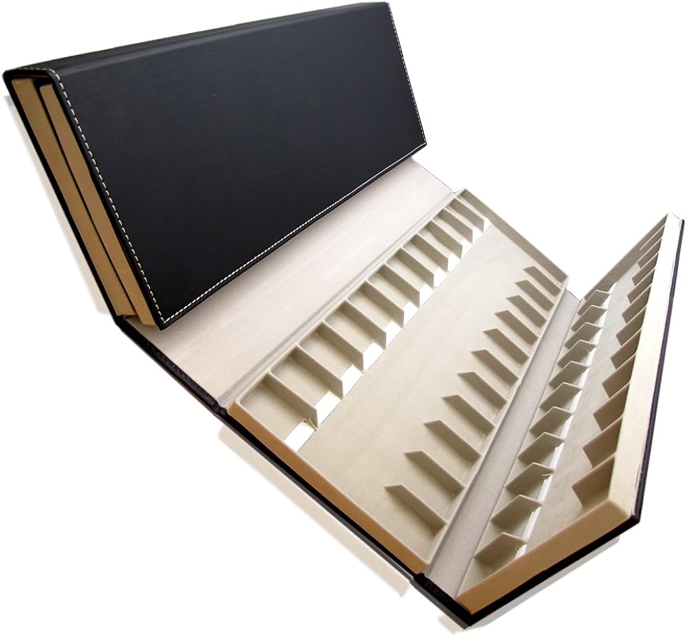 48 Slots Watch Strap Holder Black Color Watch Band Hard Storage Case