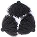 Mongolian Afro Kinky Curly Bundles Human Hair Bundles 18 18 18 Inch 4B 4C Afro Kinky Bulk Human Hair Virgin Hair Weave Bundles for Black Women Human Hair Weft Natural Black Color
