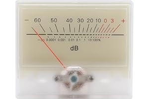 Small VU Meter High Accuracy Meter Fitting for Studio Home Car Transformation Amplifier Suitable for Home Equipment LED Backl