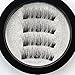 AWSTECH 4 PCS Full Eye Magnetic Eyelashes, Triple Magnetic False Eyelashes, 0.2mm Ultra Thin 3D Fiber Reusable Fake Lashes Extension, Long, Natural Look, No Glue