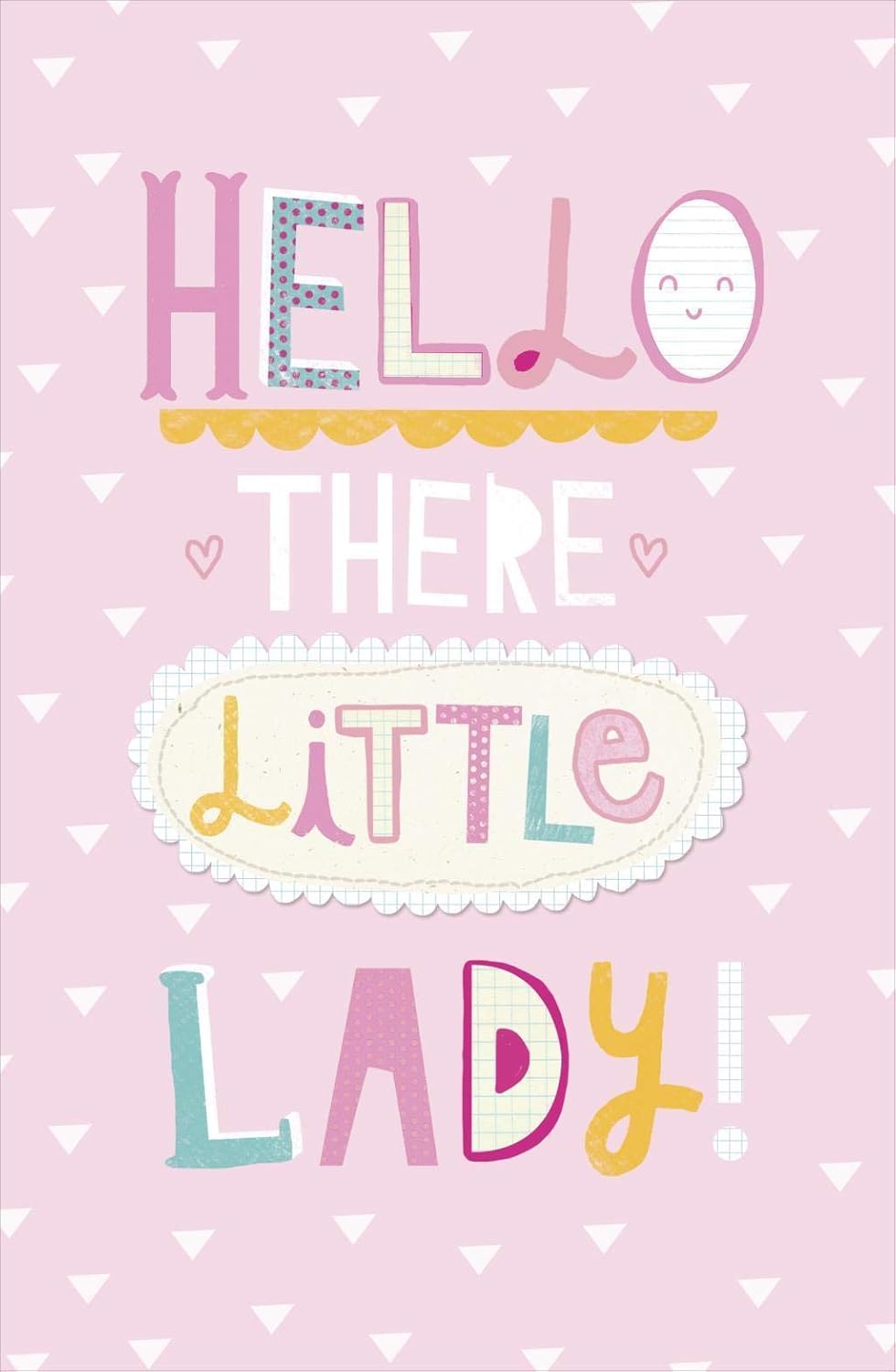 Amazon Com Little Lady Baby Girl Greeting Card New Born Birth