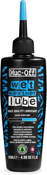 Muc-Off Wet Chain Lube 120ml - Ultra Durable Biodegradable Bike Oil