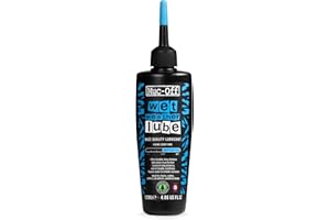 Muc-Off Wet Chain Lube, 120 Milliliters - Biodegradable Bike Chain Lubricant, Suitable for All Types of Bike - Formulated for