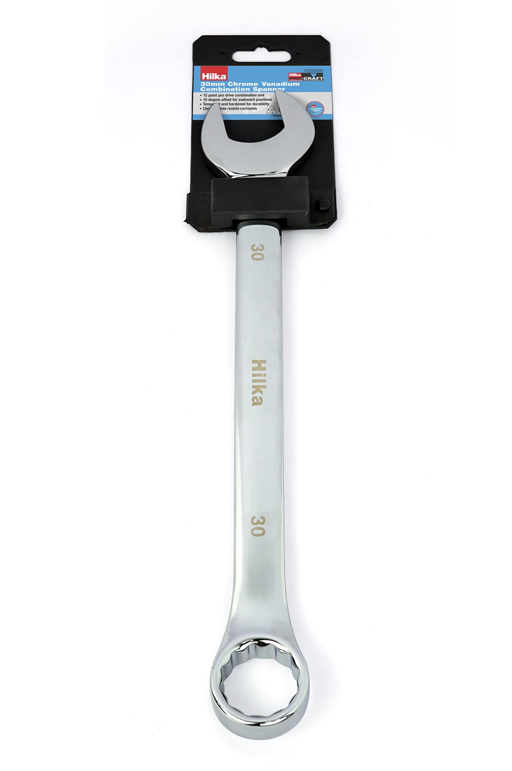 Hilka 15200030 30mm CV Combination Spanner Metric