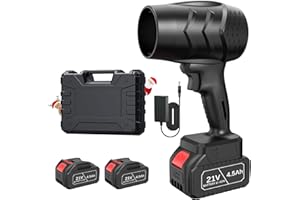KOPIDOE Leaf Blower Cordless with Battery and Charger,21V Electric Handheld Leaf Blower, 950000RPM Powerful Fan with Adjustable Speed, Lightweight Blower for Patio, Lawn, Blowing Leaves and Snow(Black)