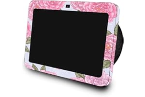 VISION SIGNS & GRAPHICS Glossy Glitter Skin Compatible with Amazon Echo Show 8 (3rd Gen, 2023) - Wallpaper Rose - Premium 3M Vinyl Protective Wrap Decal Cover - Easy to Apply | Crafted in The USA by MightySkins