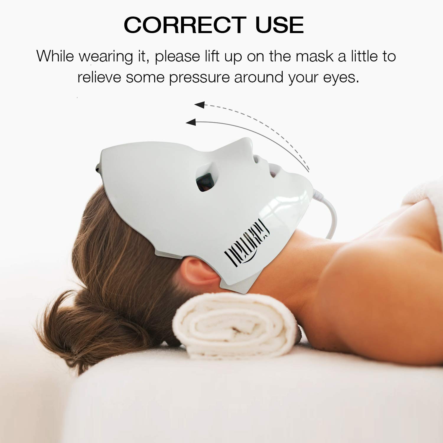 Led Face Mask, NEWKEY Led Light Therapy 7 Color Facial Skin Care Mask - with Clinically Proven Blue & Red Light Treatment Acne Photon Mask - Korea PDT Technology for Acne Reduction/Skin Rejuvenation : Beauty