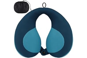 INFANZIA Chin Supporting Travel Neck Pillow, Comfortably Supports and Helps Support Head and Neck - Gifts for Toddler/Child/Kids, Blue