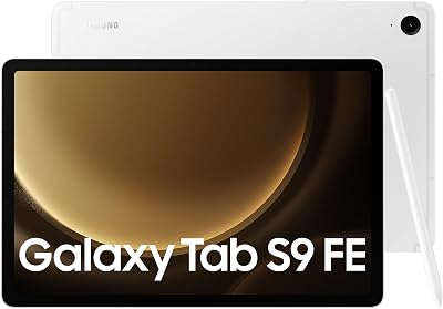 Samsung Galaxy Tab S9 FE Tablet 128GB S Pen Silver 3 Year Extended Warranty UK
