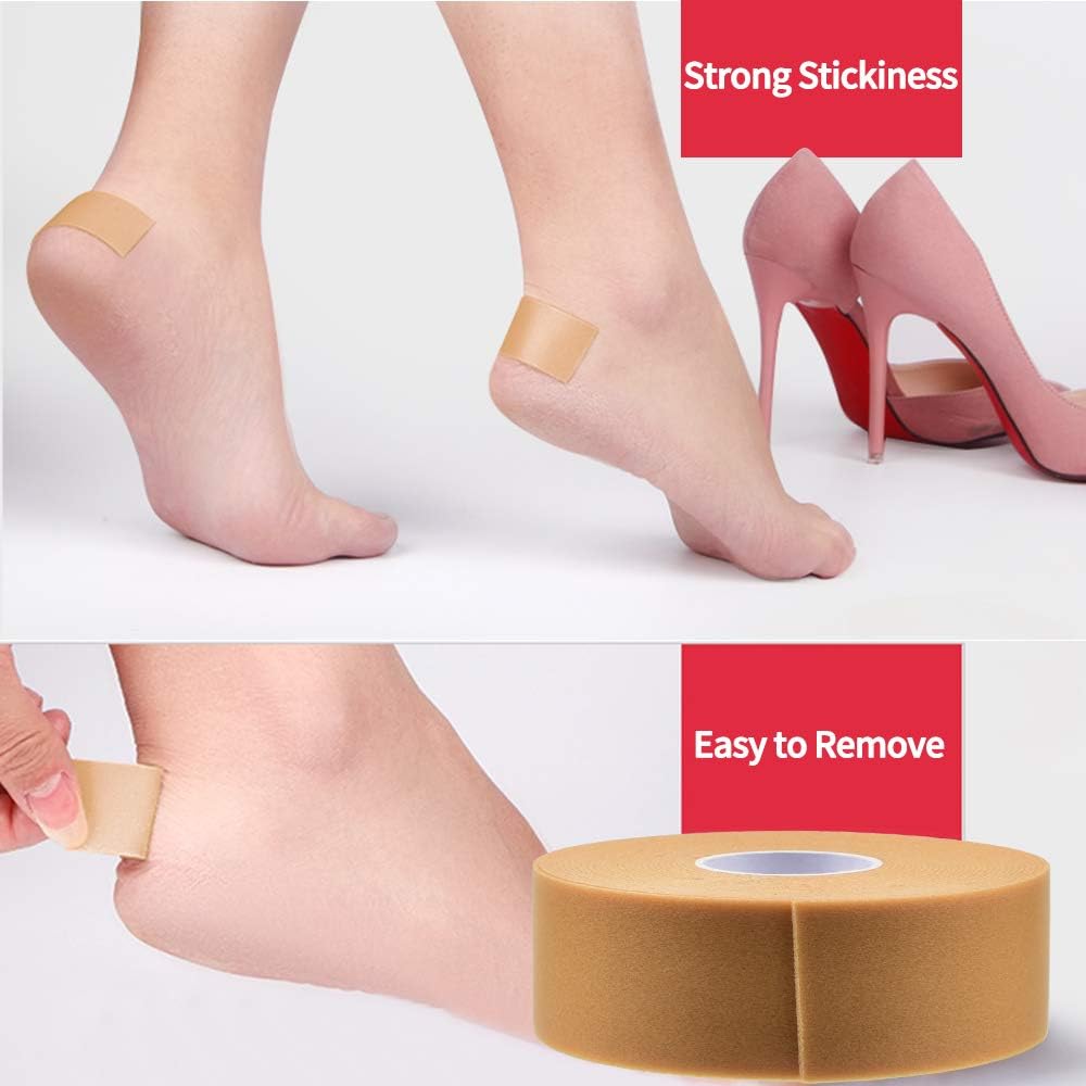 Blister Tape for Heels, IKOCO Sticker for Blister Waterproof Blister Roll, Anti-Slip Moleskin Tape Foot Care Sticker to Prevent Toe Blister and Chafing: Health & Personal Care