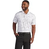 PUMA Mens X Volition Camo Short Sleeve Golf Shirt Casual Casual - White