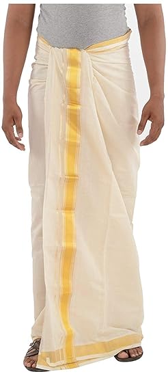 Kerala Pure Handloom Dhoti with Authentic Handloom Mark(7)