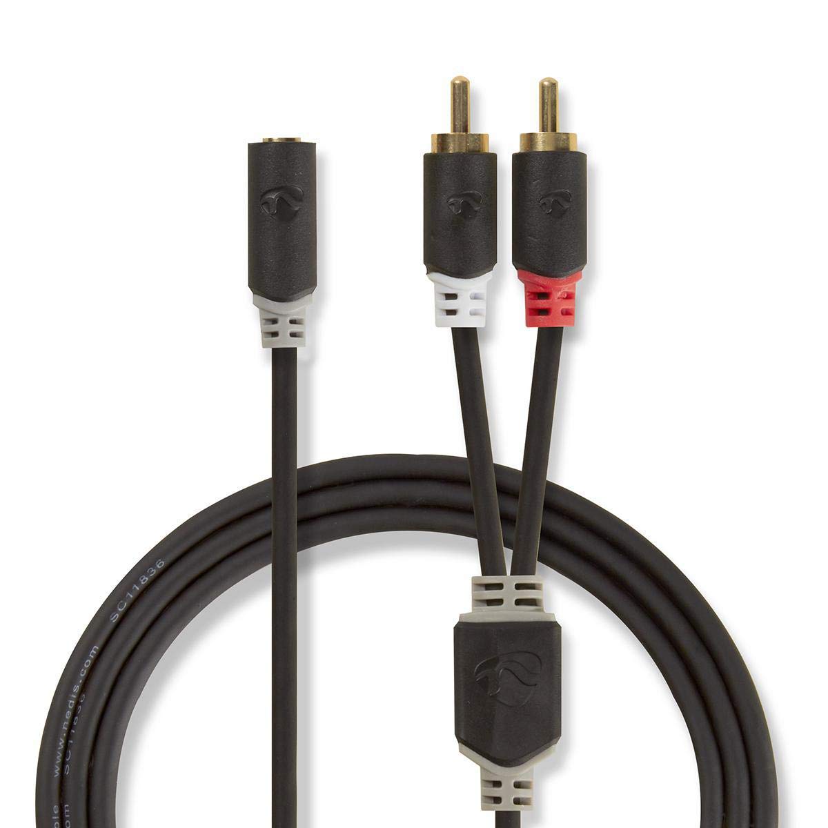 Nedis Stereo Audio Cable 2 x R AC Male - 3.5 Female
