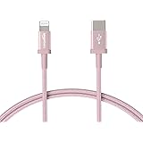 Amazon Basics Nylon Braided USB-C to Lightning Cable, MFi Certified Apple Charger for iPhone 12 (All Models), Phone 11 Pro/11