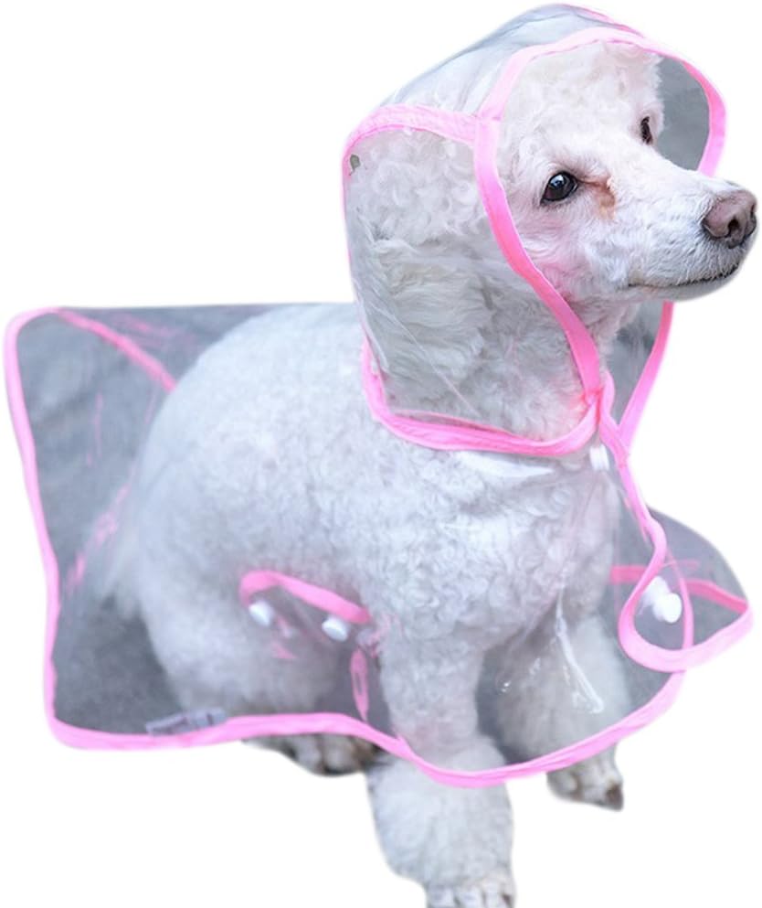 transparent dog raincoat
