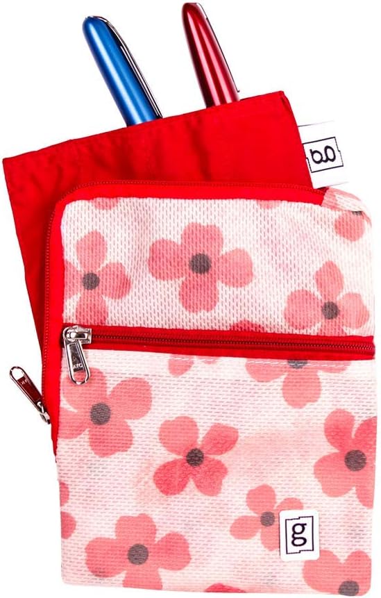 Glucology XXL Zip Wallet, Flowers, 5 Pen Pouch