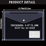 MerryNine Plastic Envelopes Wallets A4 30 Pack Clear Document Folders view 2