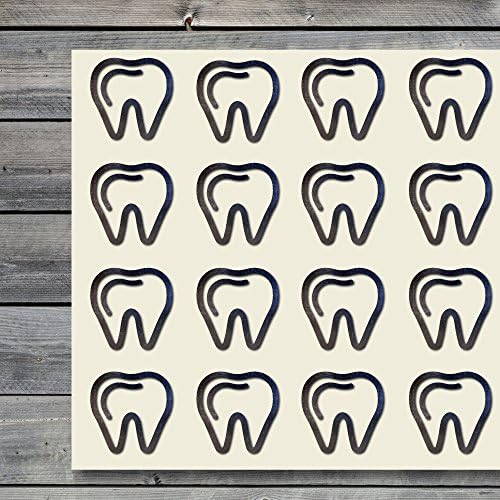 Dental Teeth Oral Dentist Craft Stickers, 44 Stickers at 1.5 Inches, Great Shapes for Scrapbook, Party, Seals, DIY Projects, Item 773619