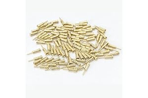 QINIZX 100 Pieces 1/32 inch Diameter Tube Socket Pins Nixie/VFD Tube Socket Female Pin for IN-14 IN-16 QS18-12 QS16 YS13-3 IN-19 etc