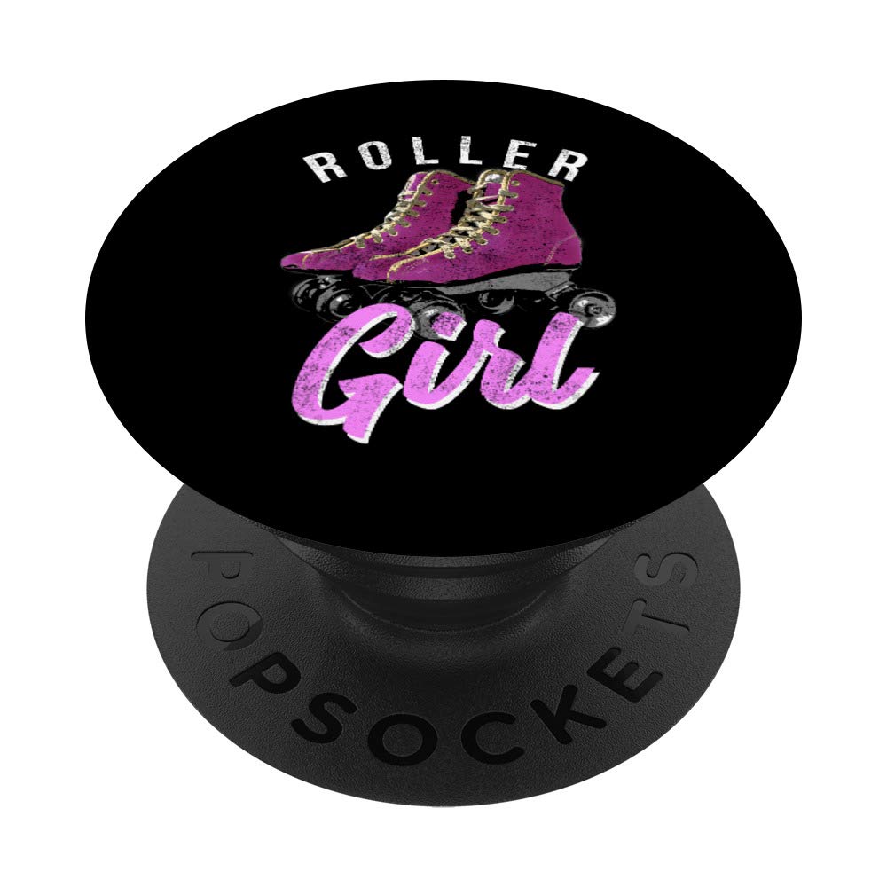 Girls Roller Skating Girl Skate Derby Rink PopSockets Grip and Stand for Phones and Tablets