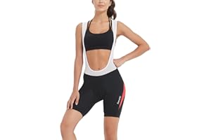 Santic Women's Cycling Bib Shorts Bicycle Tights 4D Padded Bike Shorts Breathable High Stretchy Cycling Shorts