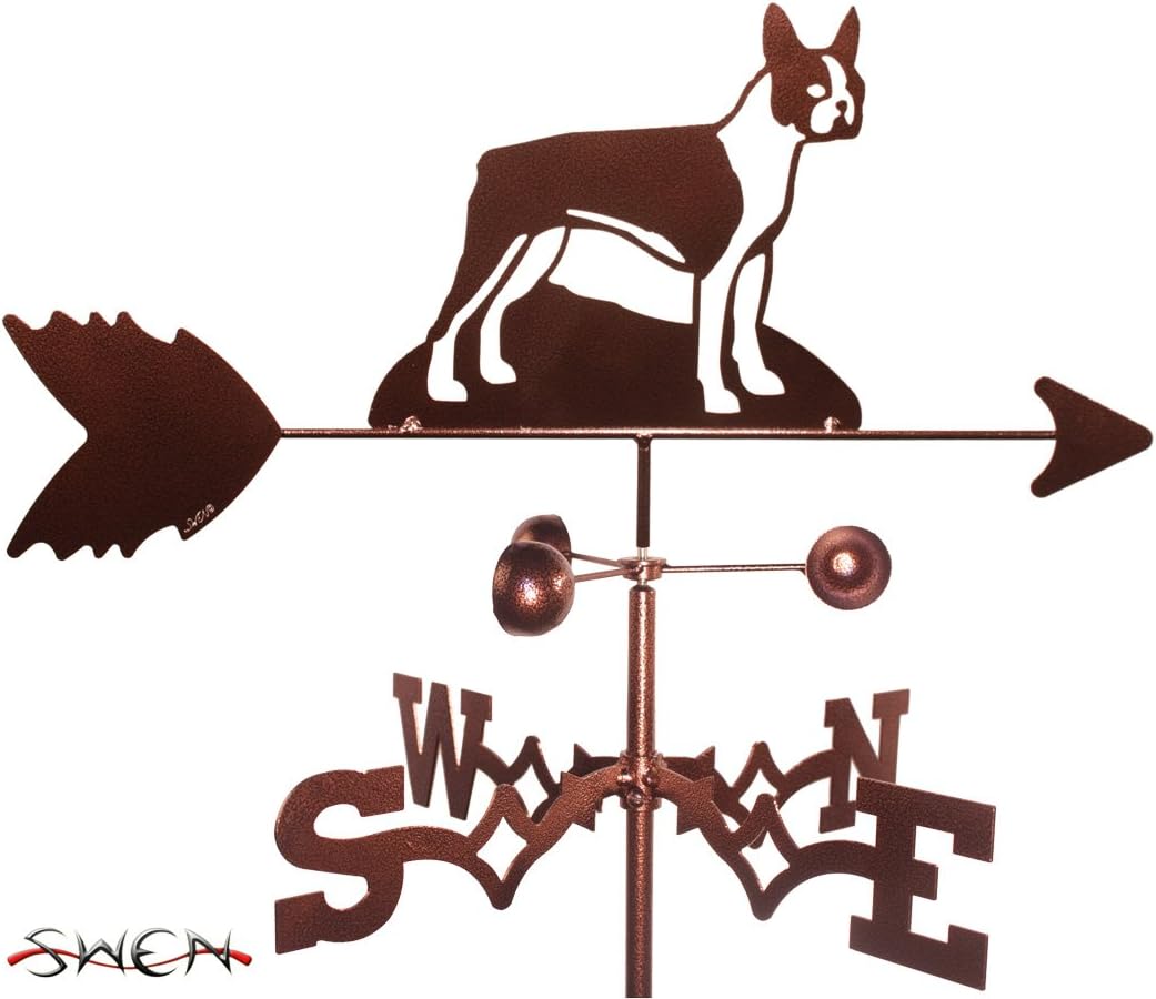 Weathervanes - SWEN Products Hand Made Boston Terrier Dog Garden Stake Weathervane ~New~