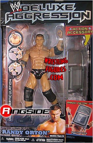WWE Wrestling DELUXE Aggression Series 14 Action Figure Randy Orton with Denting Chair