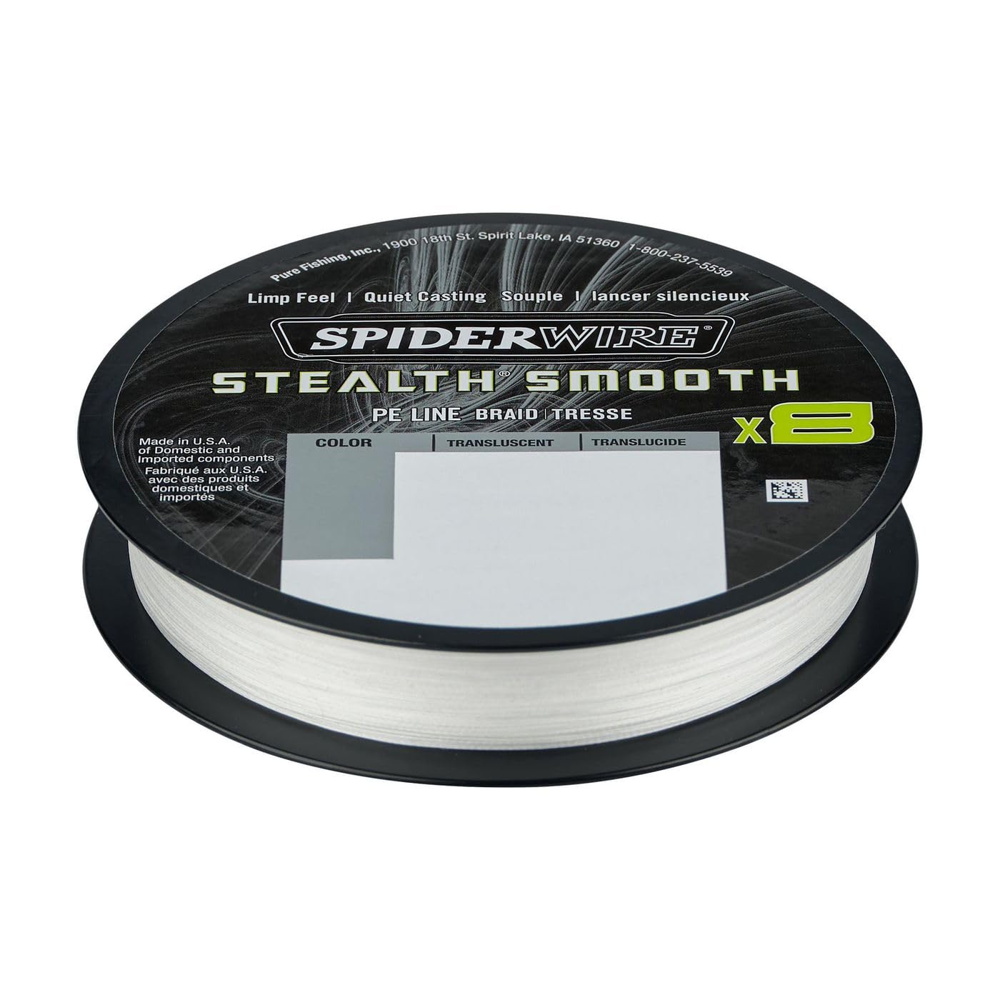 SPIDER 1515663 – Stealth Smooth 8 Translucent 300M 0.17