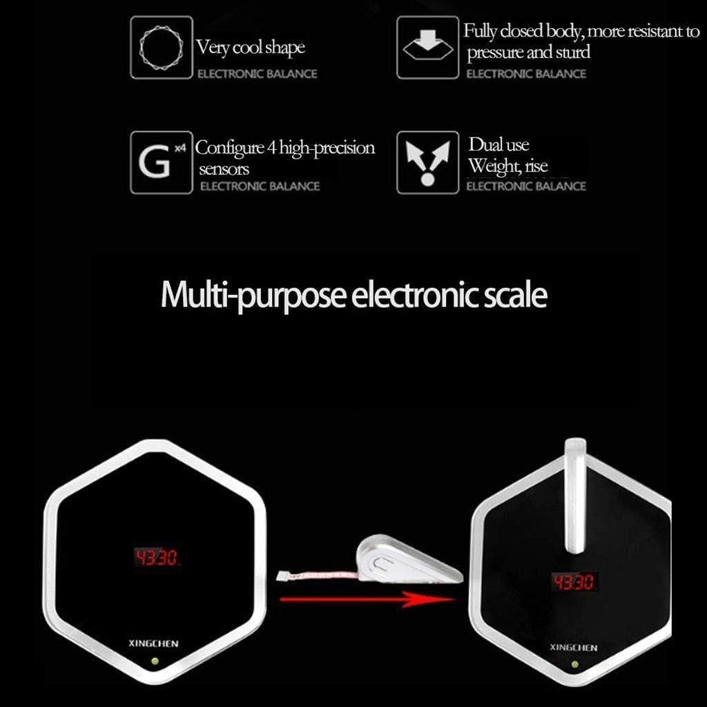 Amazon Co Jp 電子スケール 家庭 学校に適したデジタル身長スケール体重計 テープメジャー高さ測定 高精度センサー ホーム キッチン