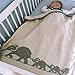 Luerme Children Knitting Blanket Throws All Season Rhomboids Crochet Rug Mat Warm Quilt Cuddle Receiving Swaddle Blanket For Bedroom Sofa Bed Couch Car Living Room Office (Gray Elephant)