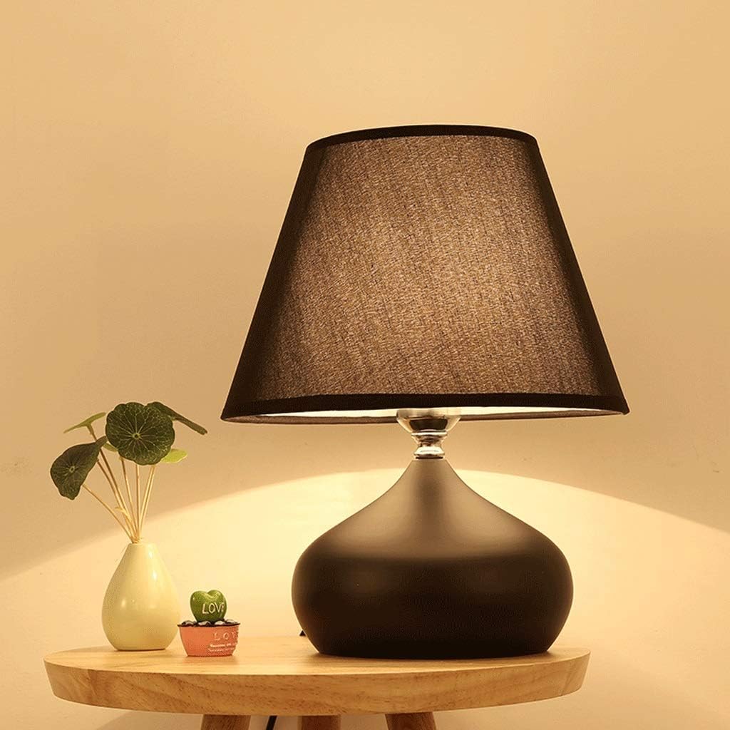 Lamparas De Mesa De Noche Baratas Frosted Table Lamp , Minimalist Night Stand Reading Light Antique Style